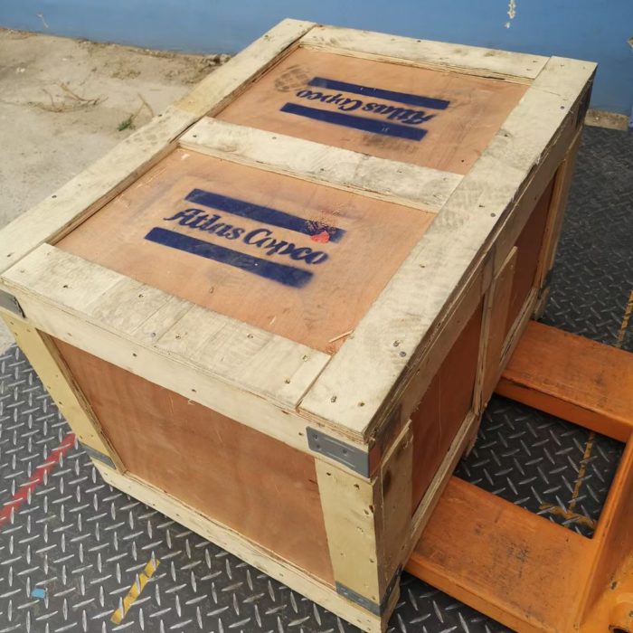 Atlas Copco Air End wooden case packing