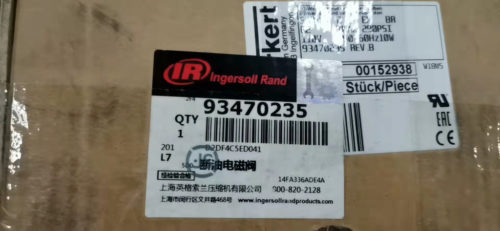 93470235 Ingersoll Rand Solenoid Oil Cut Valve Assembly